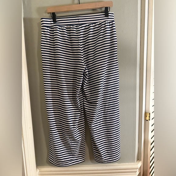 Lands' End Navy and White Striped Capris - Picture 2 of 8